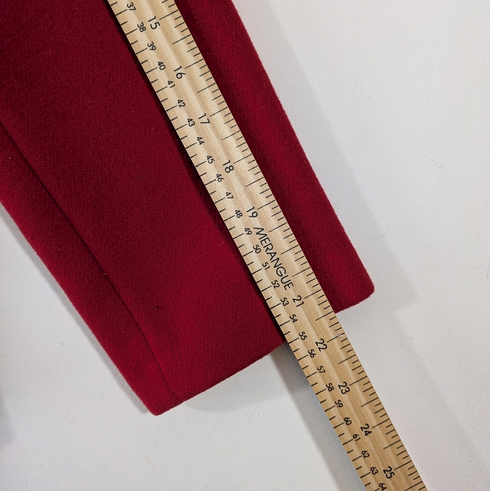 VTG Suttles & Seawinds 100% Wool Jacket Red Bronze Color Buttons Size Small - Picture 11 of 15